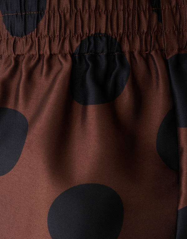 Kanten Polkadot Short Bruin SHOEBY WOMEN