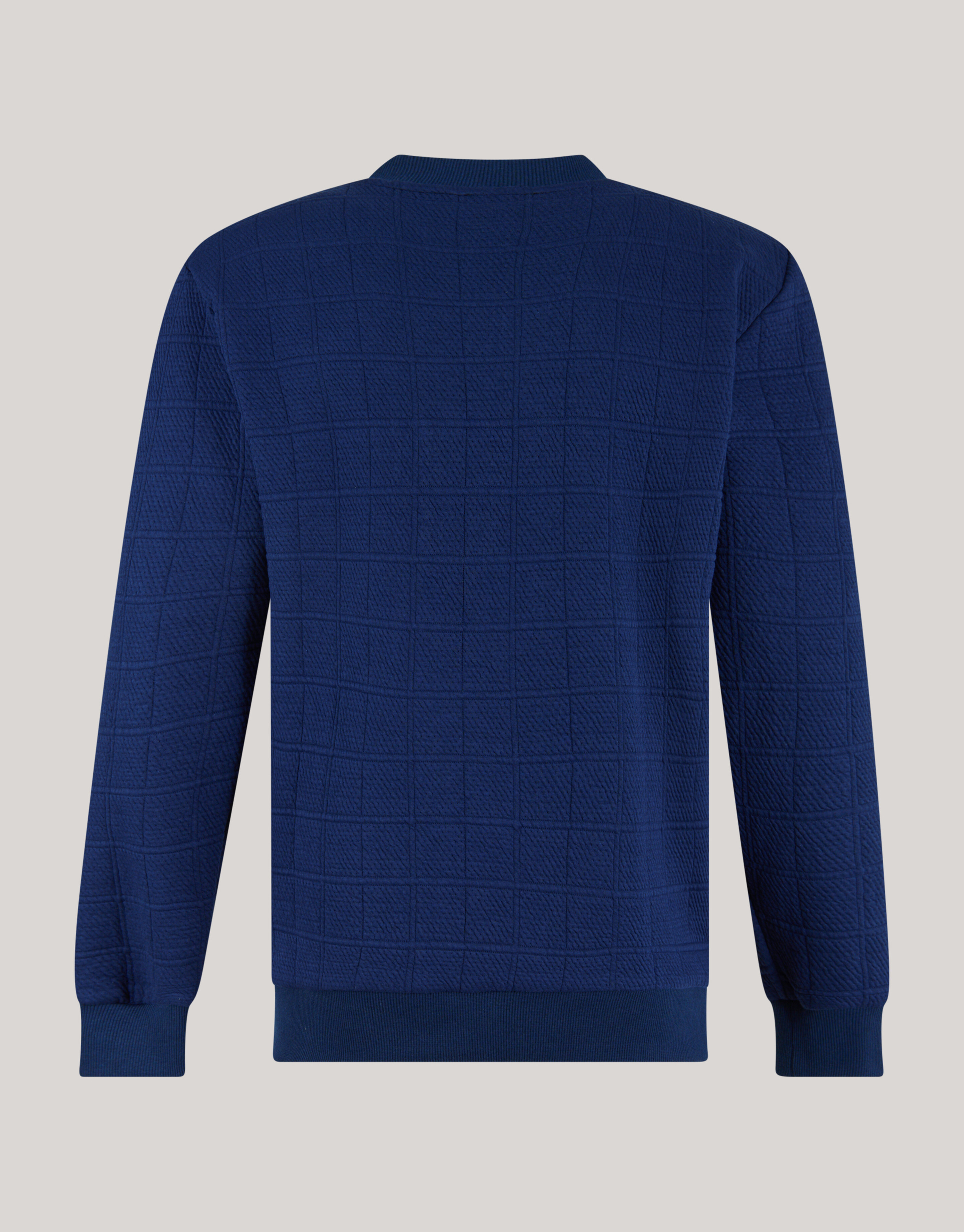 Structuur Sweater Donkerblauw SHOEBY MEN