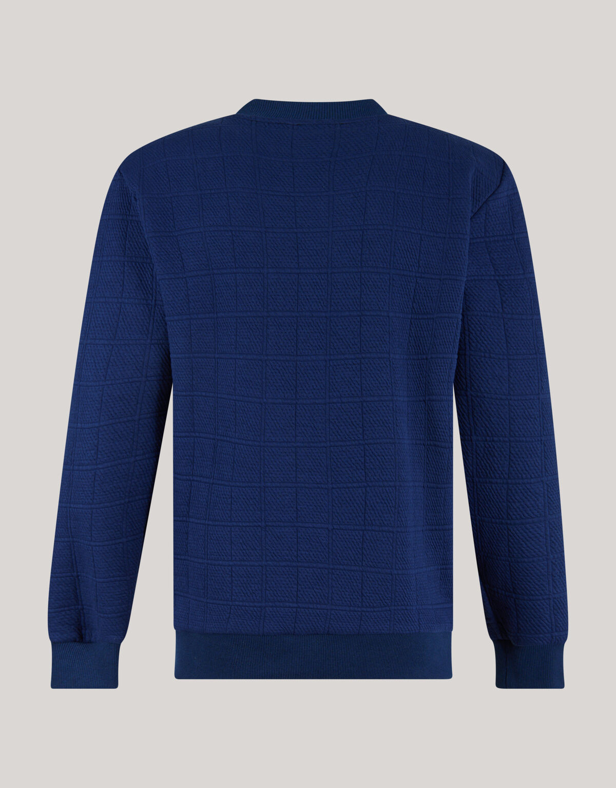 Structuur Sweater Donkerblauw SHOEBY MEN