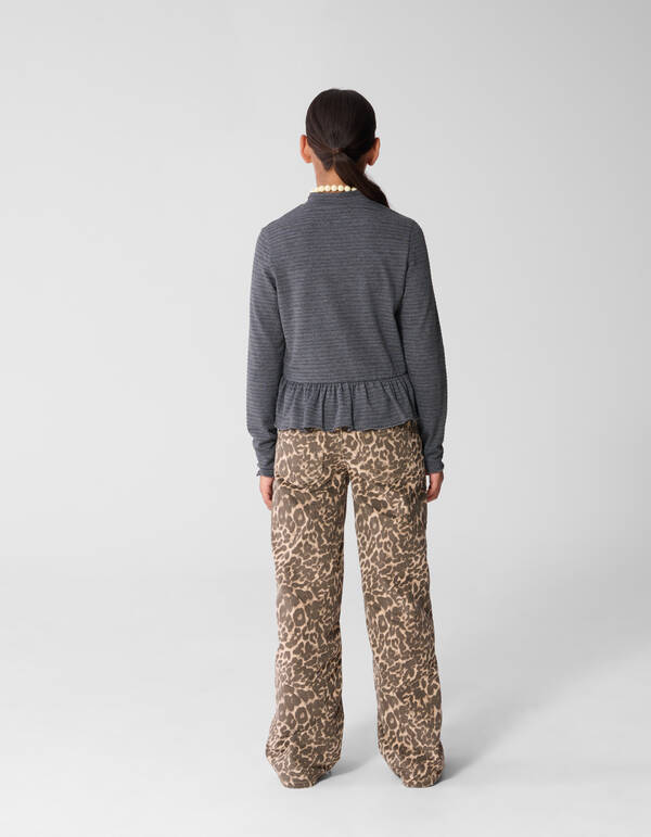 Velvet Leopard Broek Bruin SHOEBY GIRLS