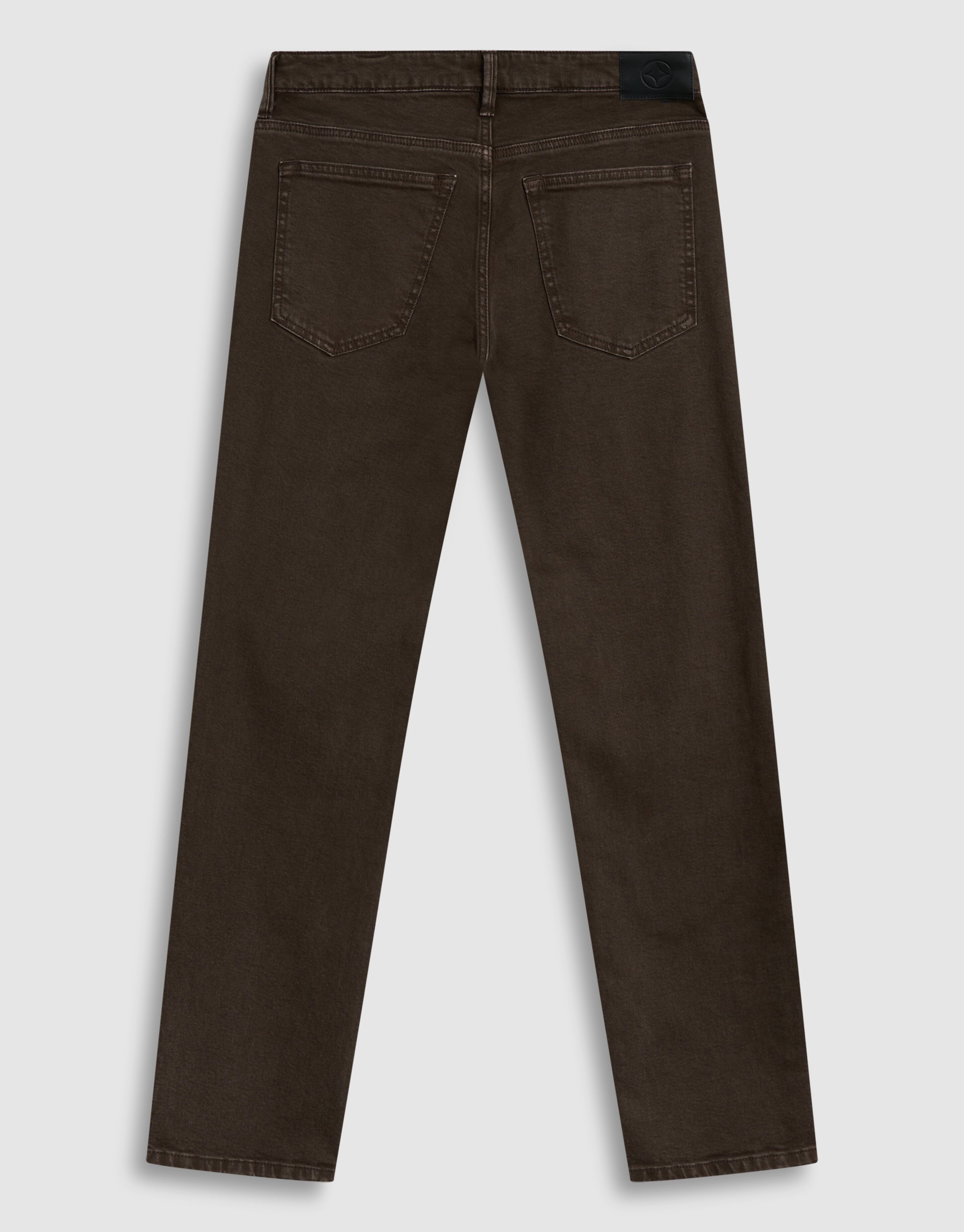 Straight Fit Jeans Donkerbruin SHOEBY MEN
