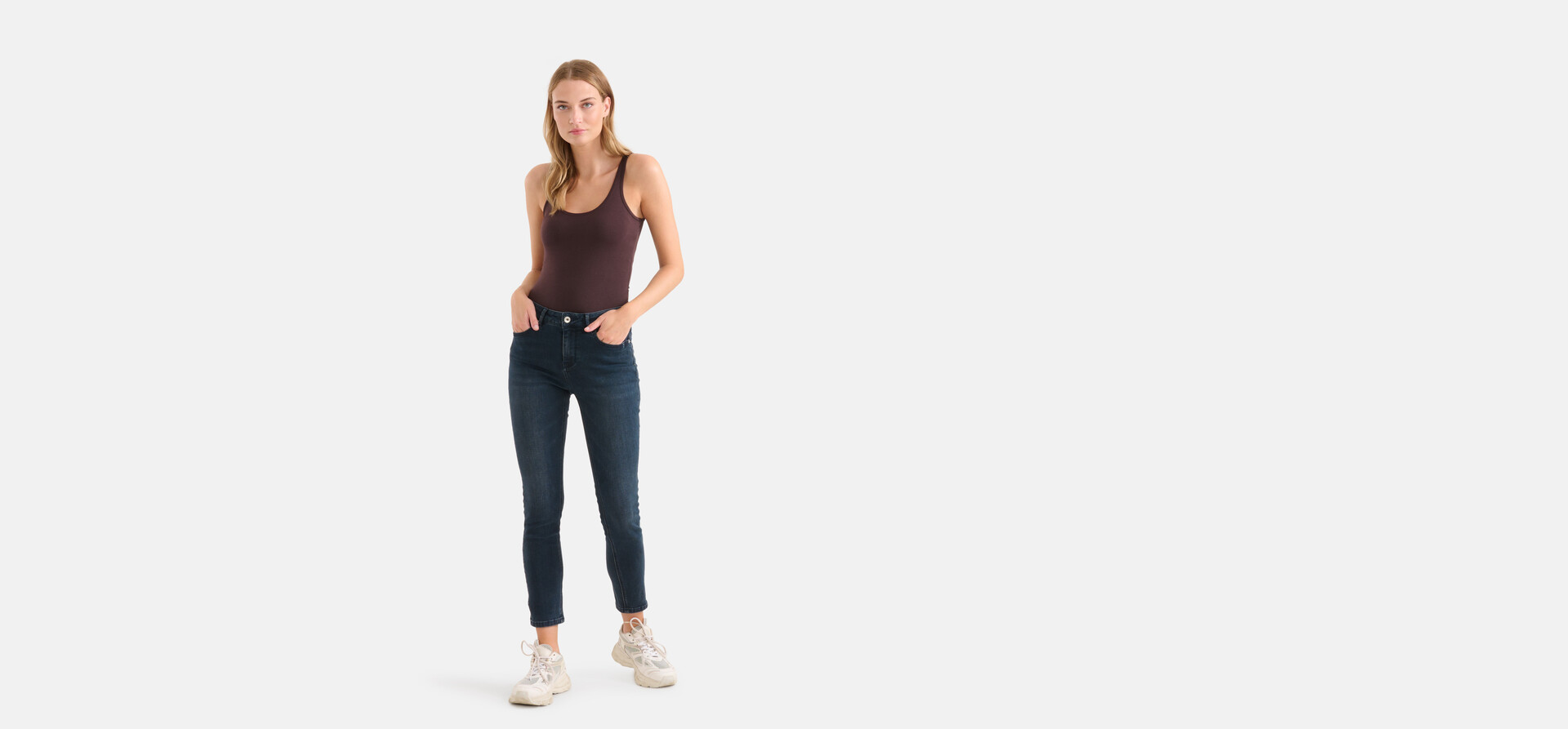 Skinny Jeans Blauw/Zwart L28 SHOEBY WOMEN