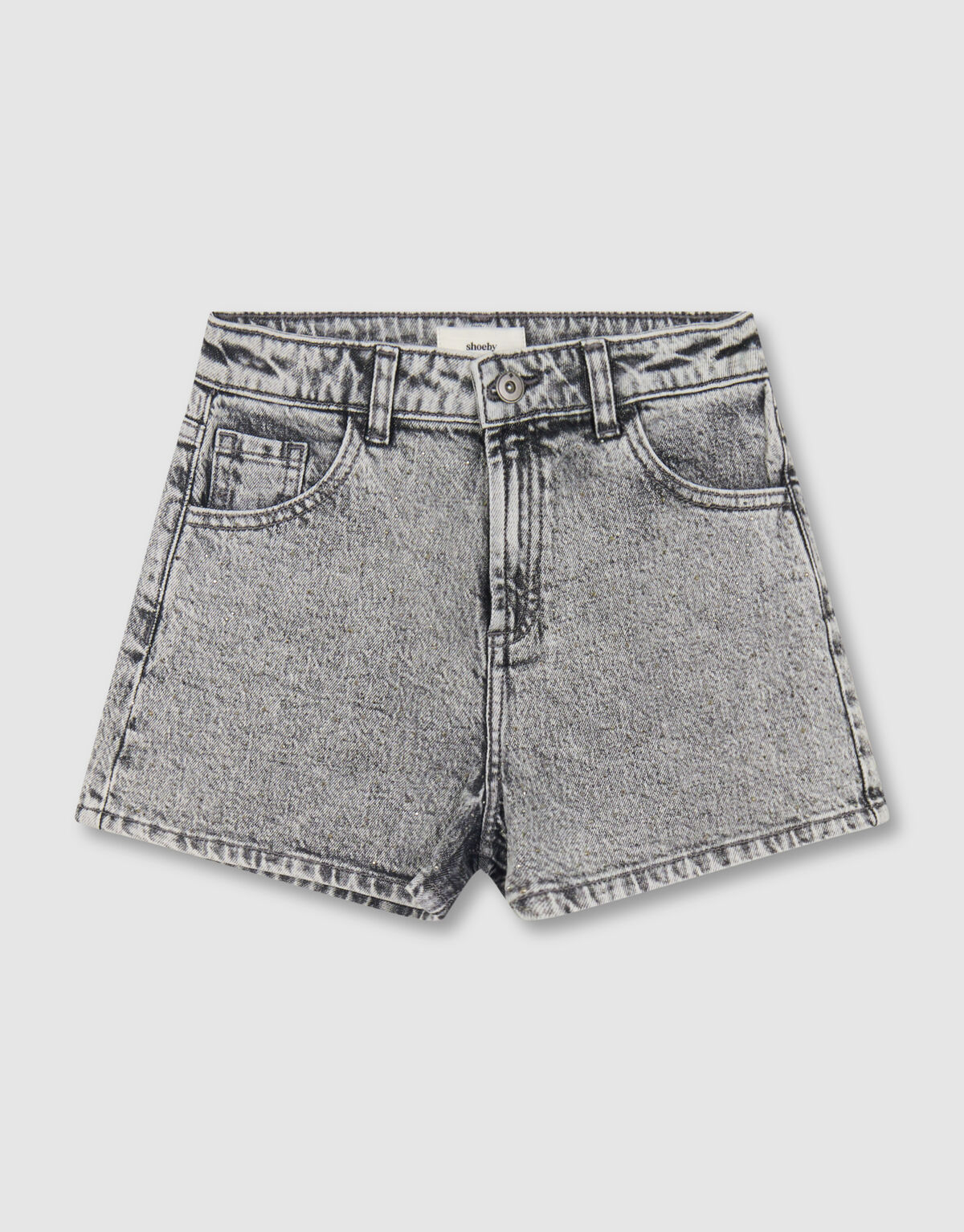Strass Denim Short Grijs SHOEBY GIRLS