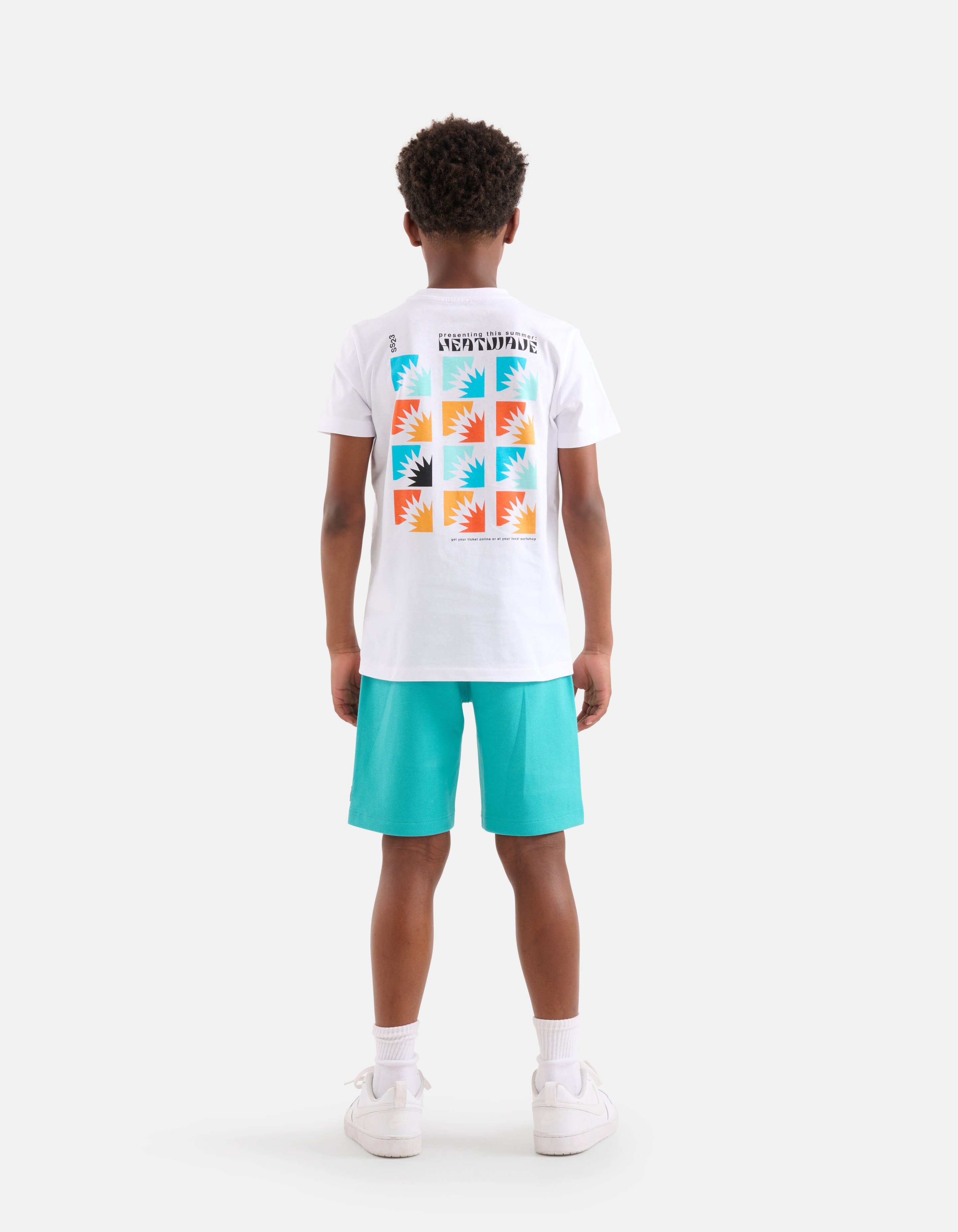 Print T-shirt Wit SHOEBY BOYS