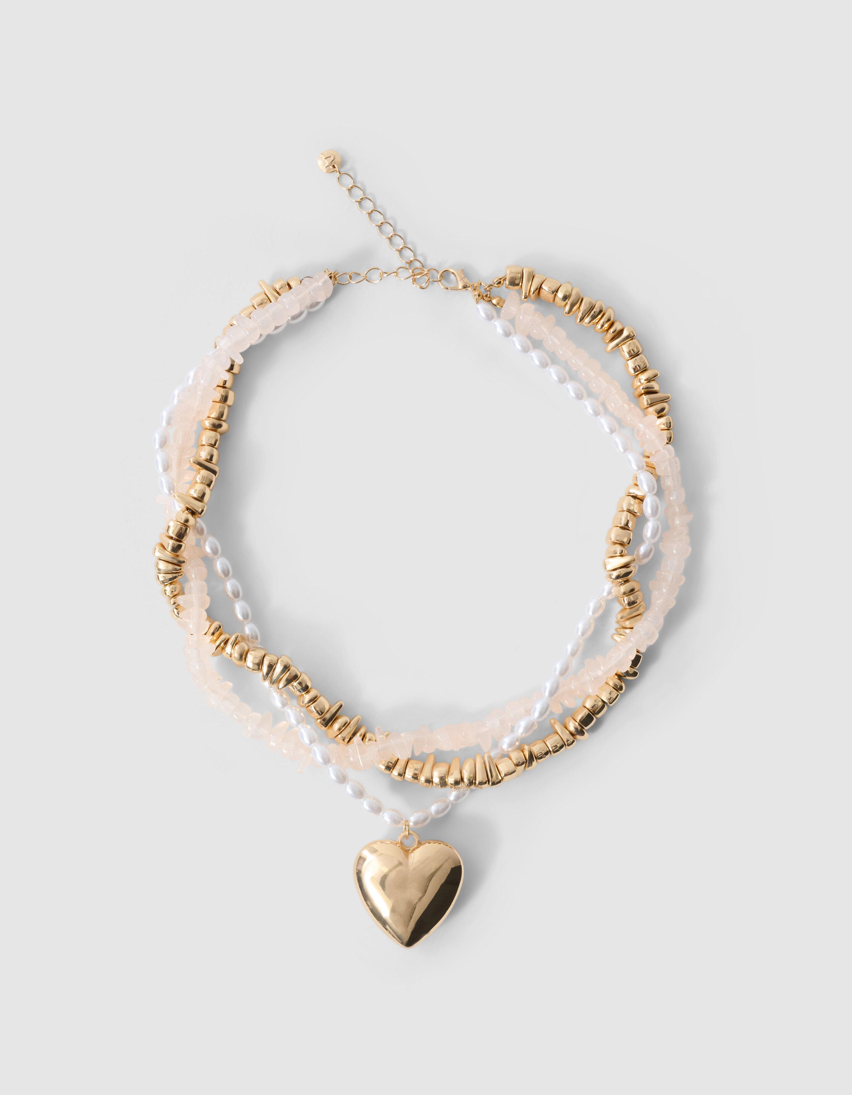 Twisted Heart Ketting Goud SHOEBY ACCESSOIRES