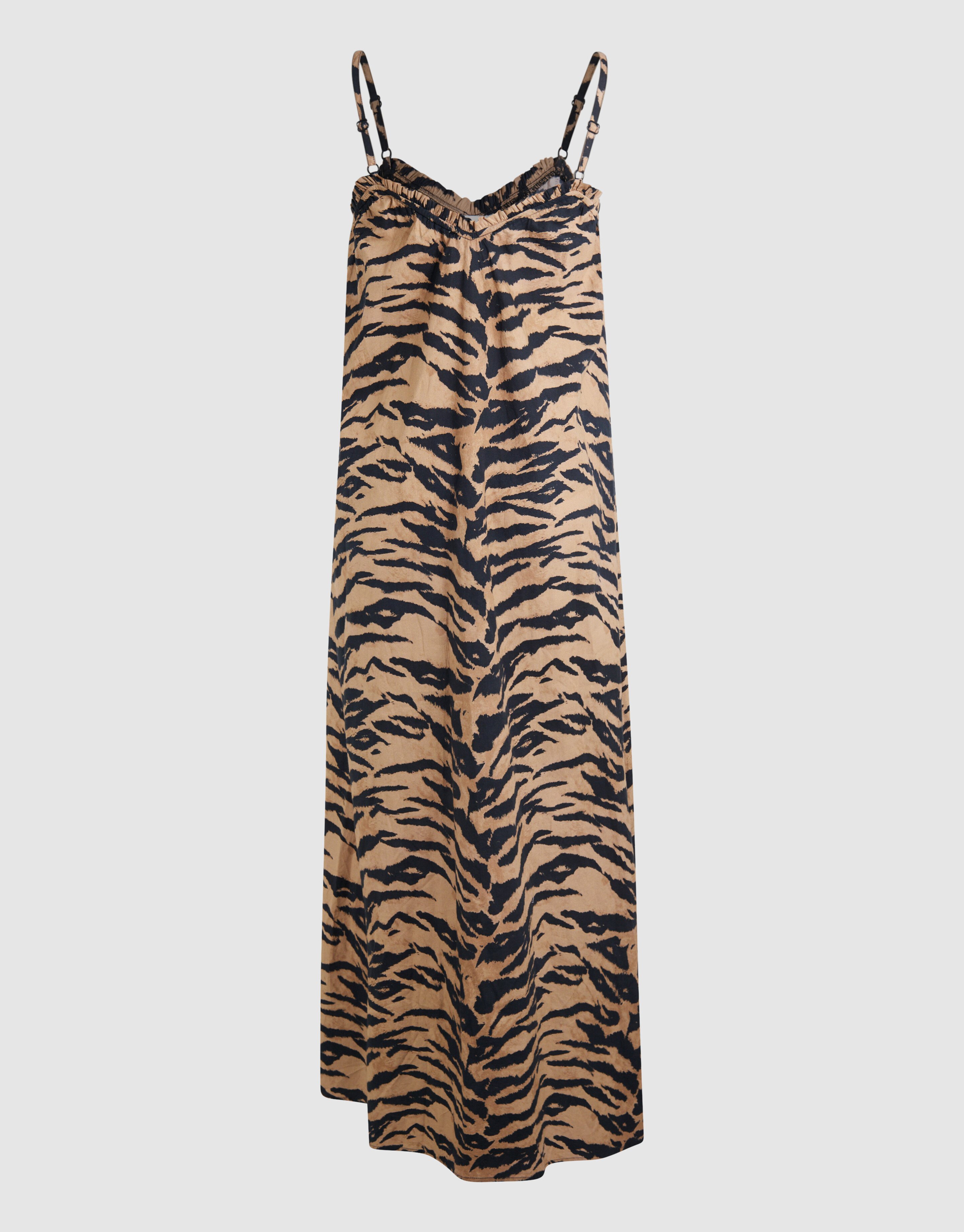 Tiger Maxi Jurk Bruin SHOEBY WOMEN
