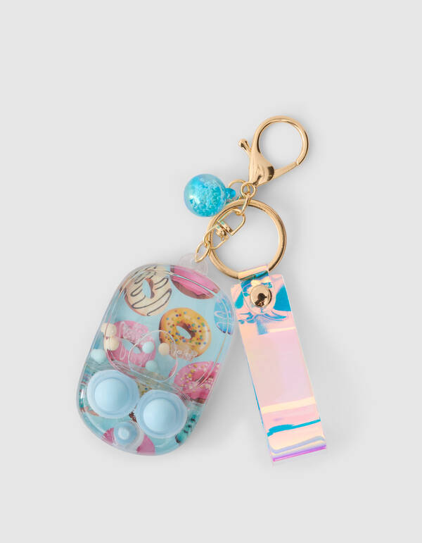 Donut Sleutelhanger Lichtblauw SHOEBY ACCESSOIRES