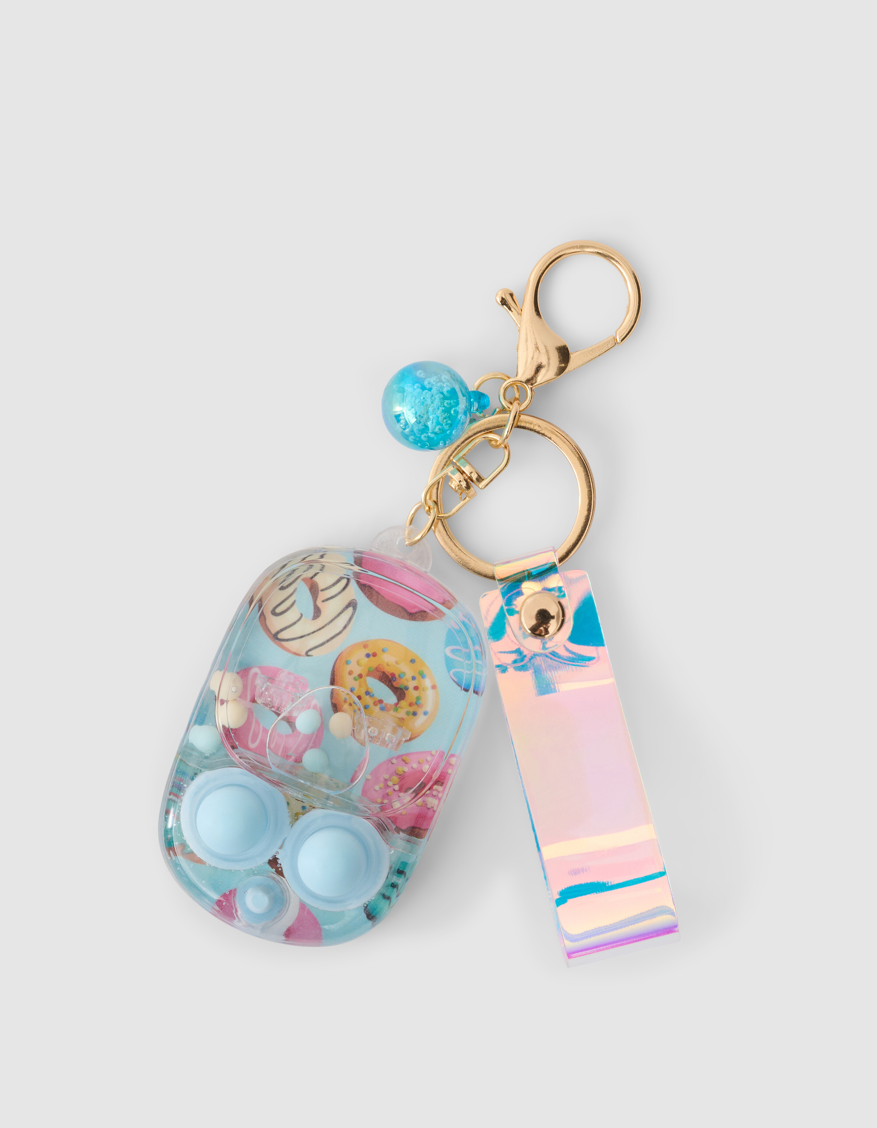 Donut Sleutelhanger Lichtblauw SHOEBY ACCESSOIRES