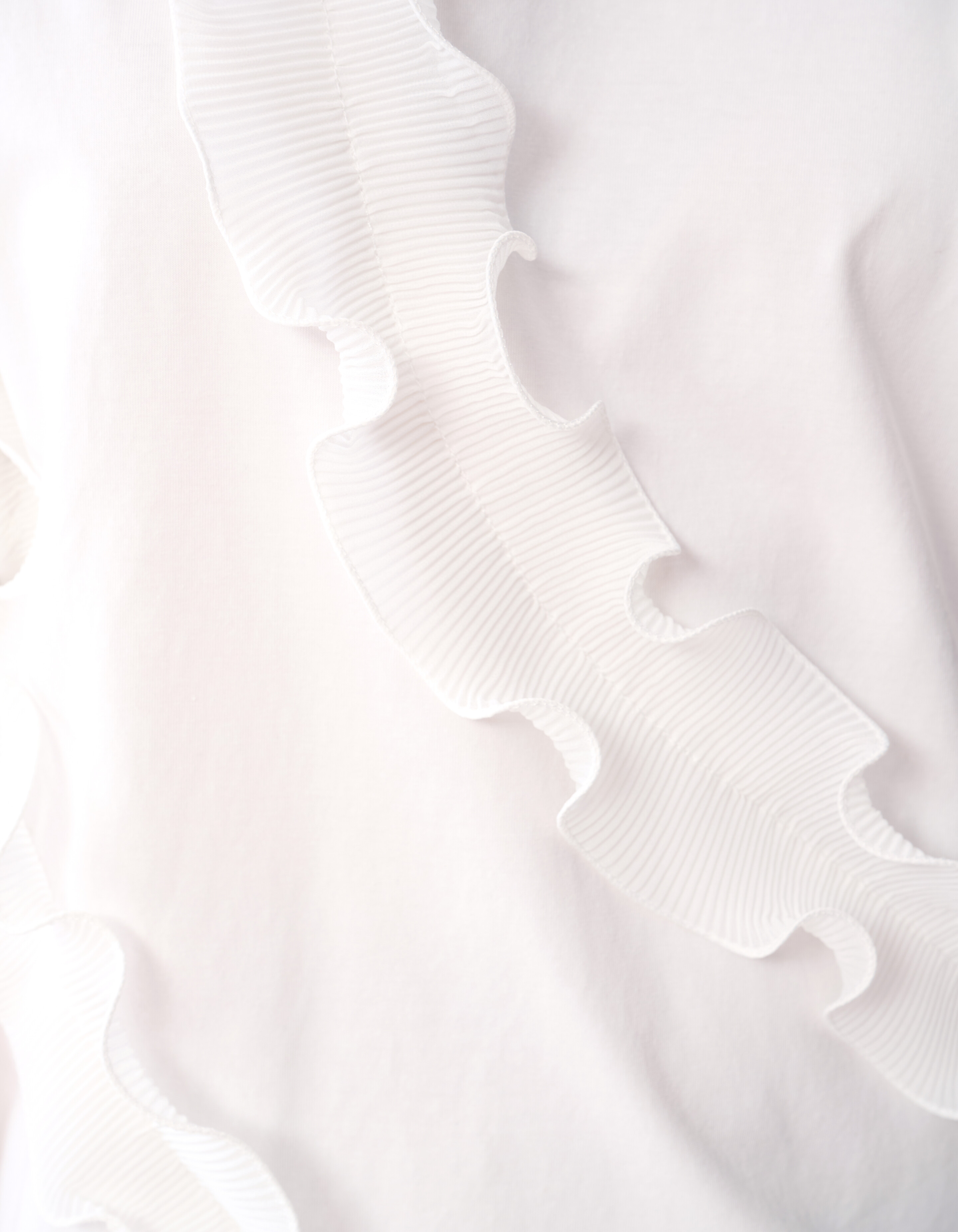 Ruffle T-shirt Wit SHOEBY WOMEN