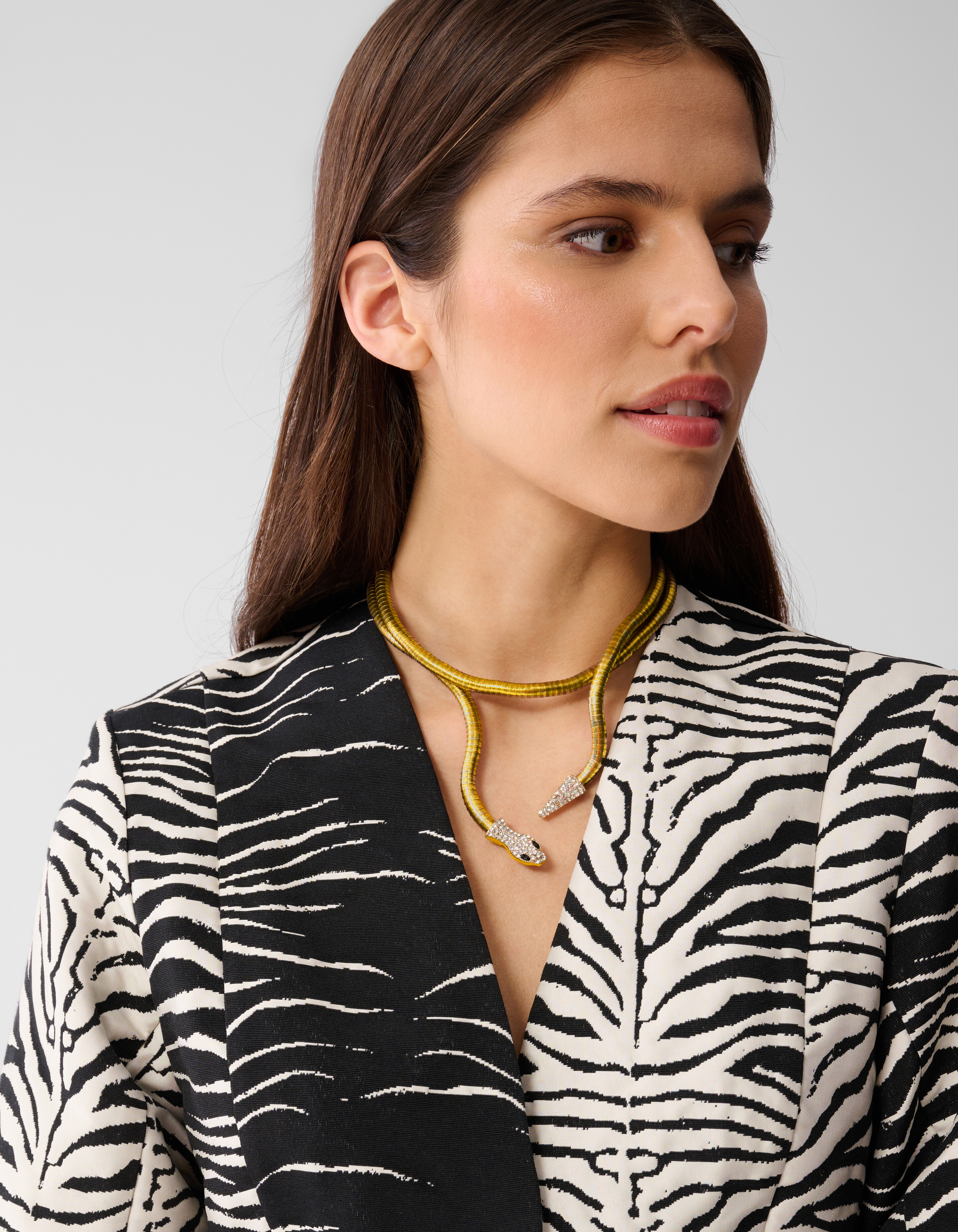 Strass Slang Ketting Goud SHOEBY ACCESSOIRES