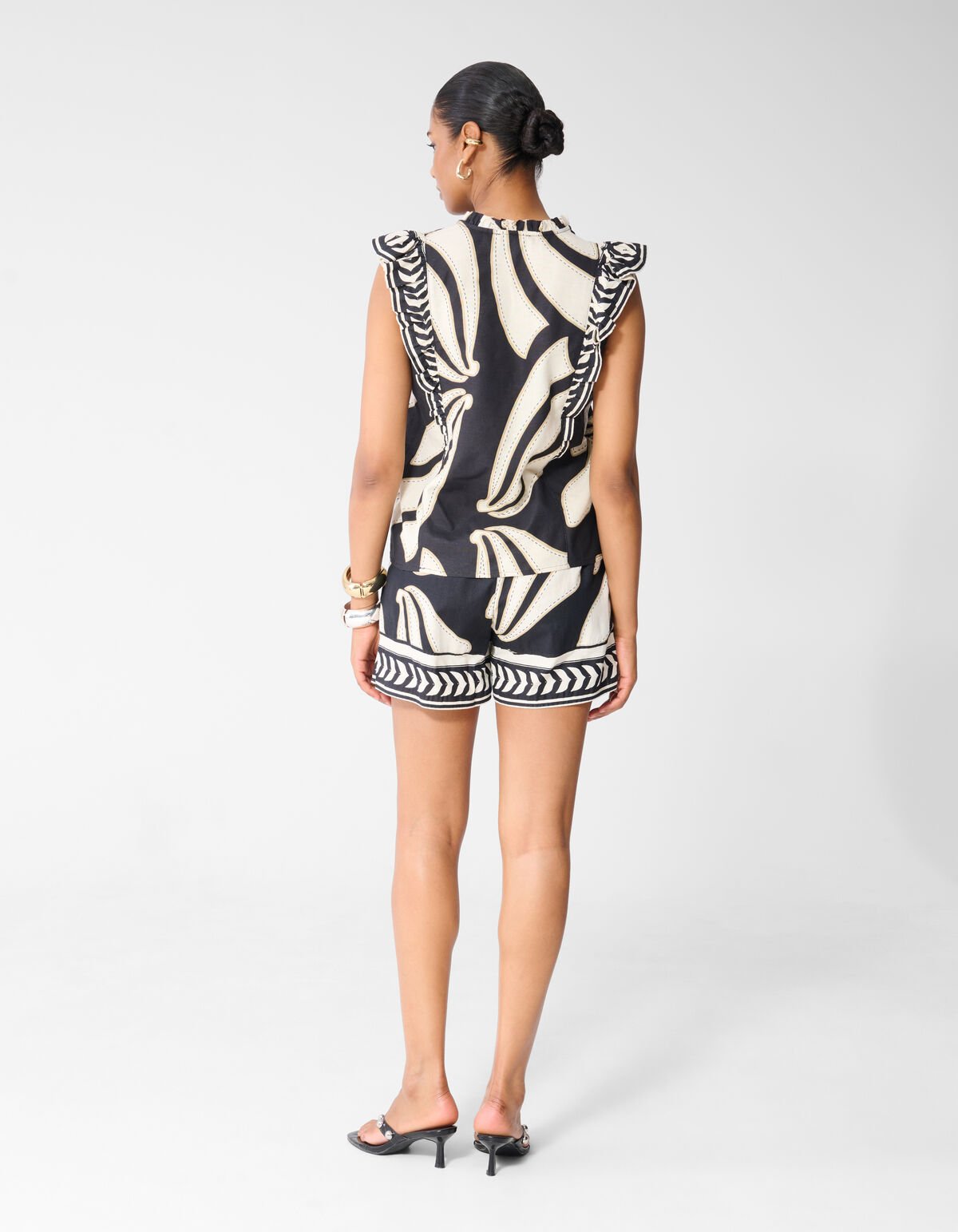 Printed Top Zwart SHOEBY WOMEN