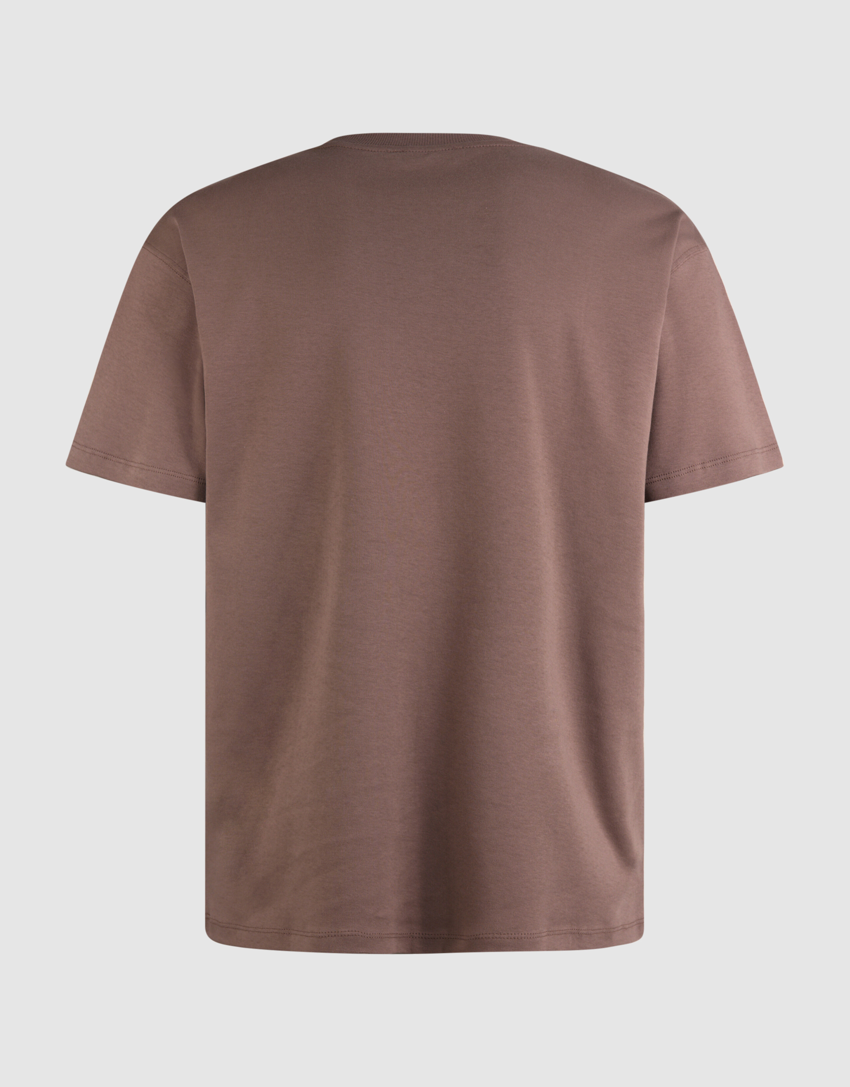 Structuur Pocket T-shirt Lichtbruin SHOEBY MEN