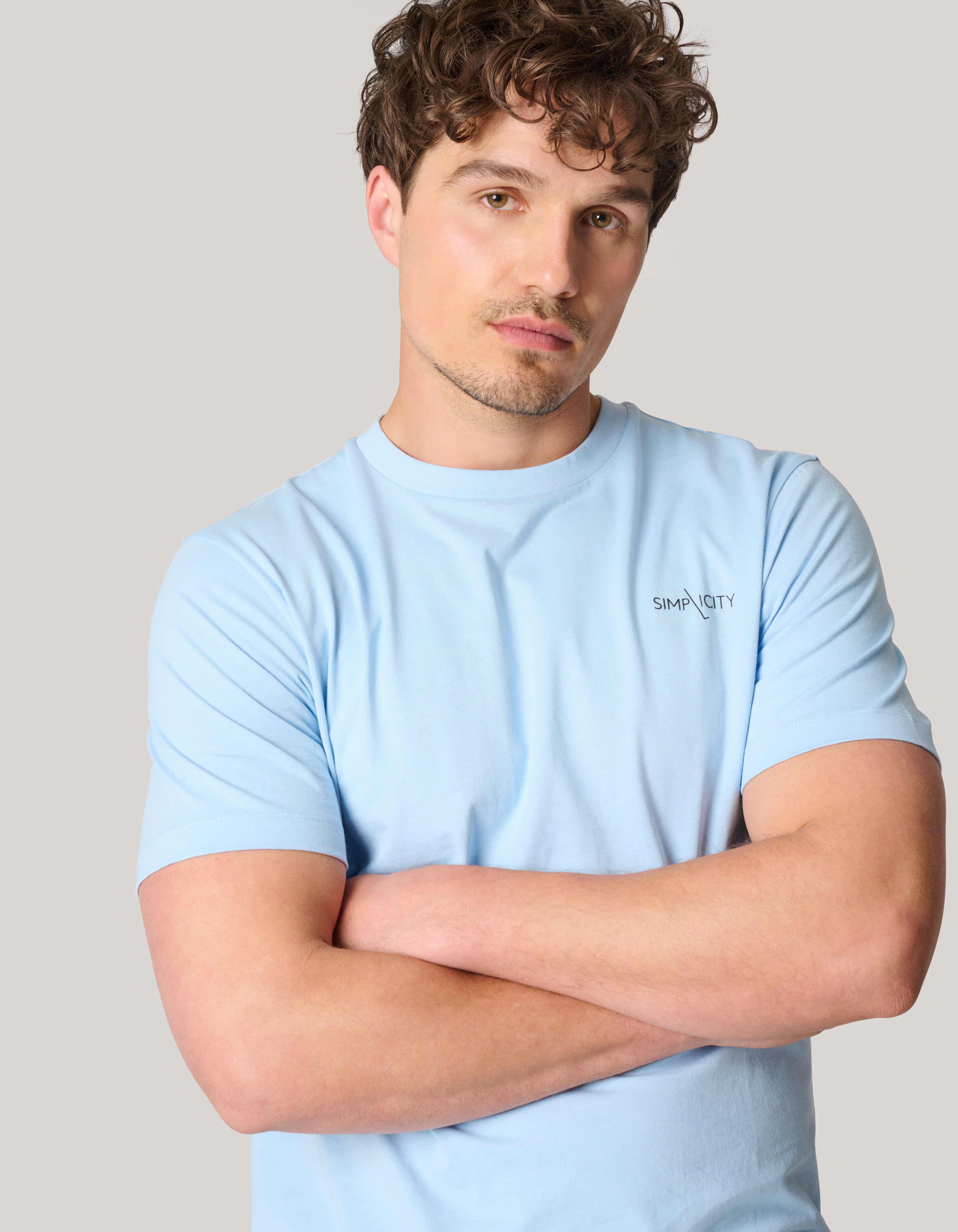 Artwork T-shirt Lichtblauw SHOEBY MEN