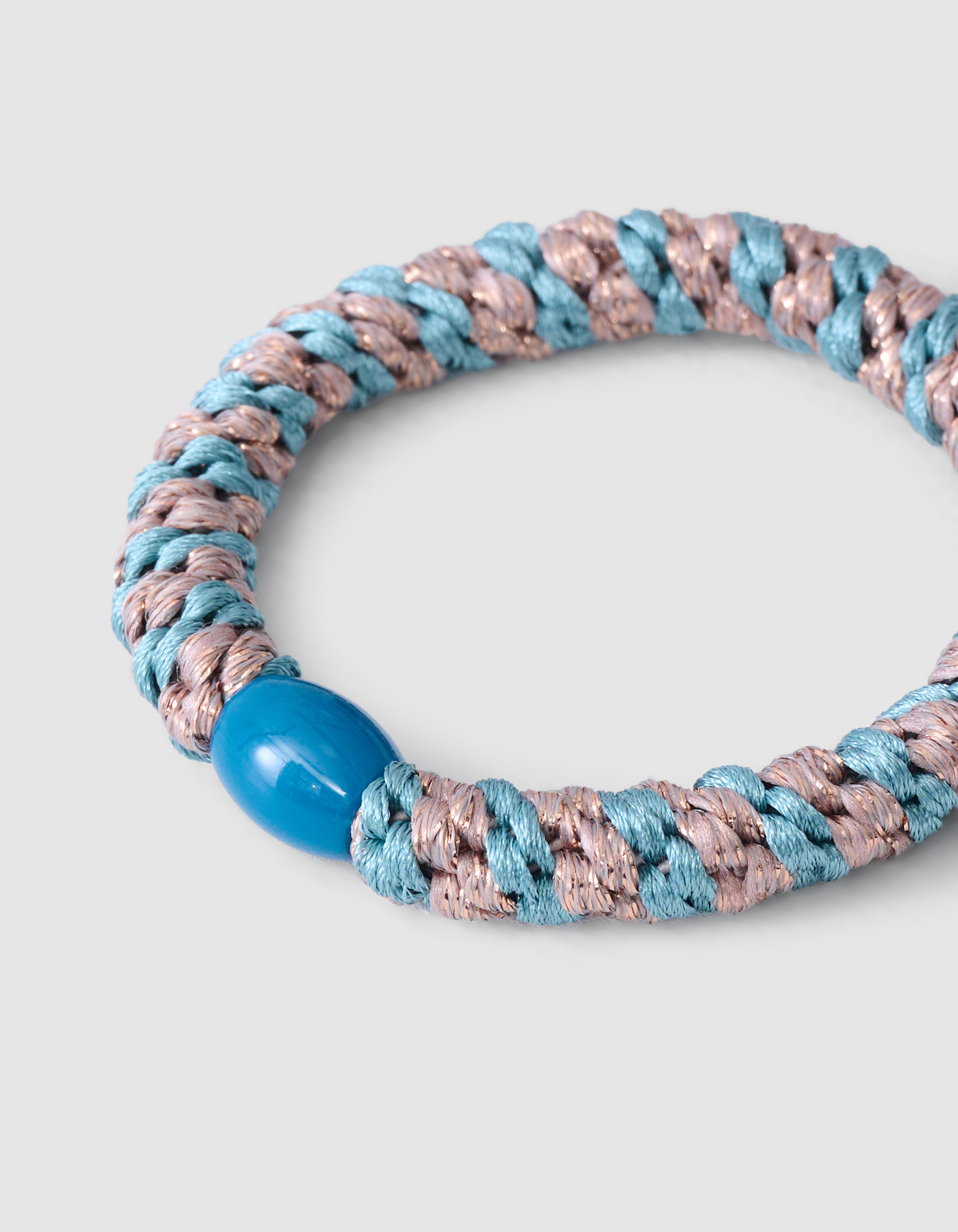Lurex Haarelastiek Donker Turquoise SHOEBY ACCESSOIRES