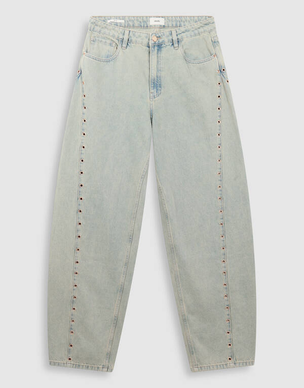 Eyelet Barrel Fit Jeans Bleached SHOEBY WOMEN