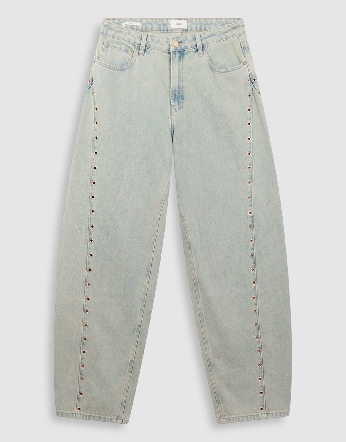Eyelet Barrel Fit Jeans Bleached SHOEBY WOMEN