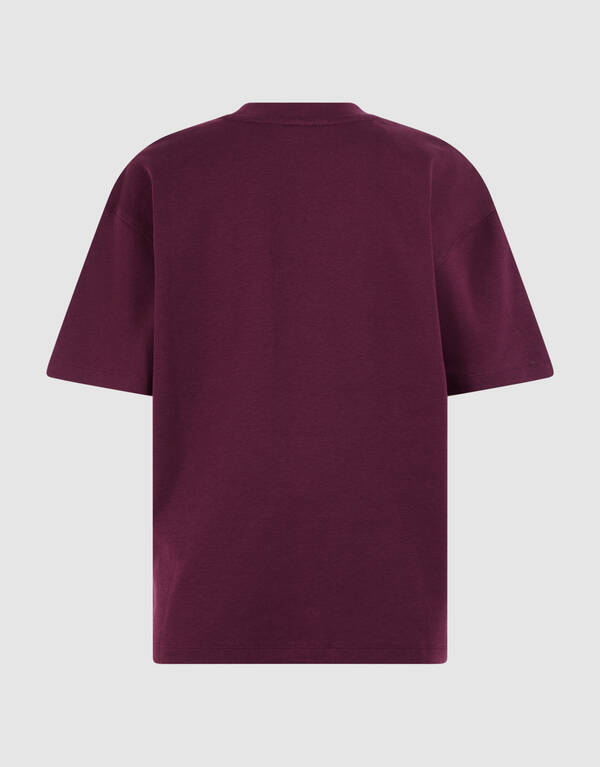Label T-shirt Donkerrood SHOEBY BOYS