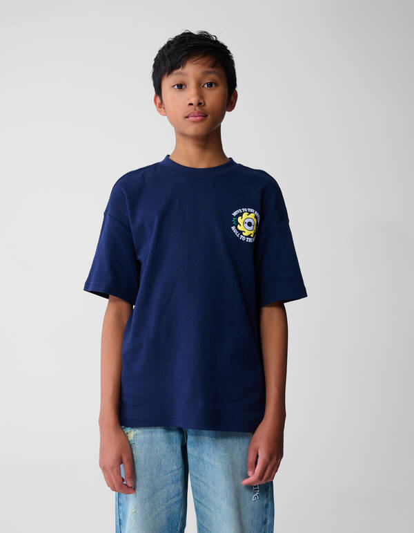 Rythm Artwork T-shirt Donkerblauw SHOEBY BOYS