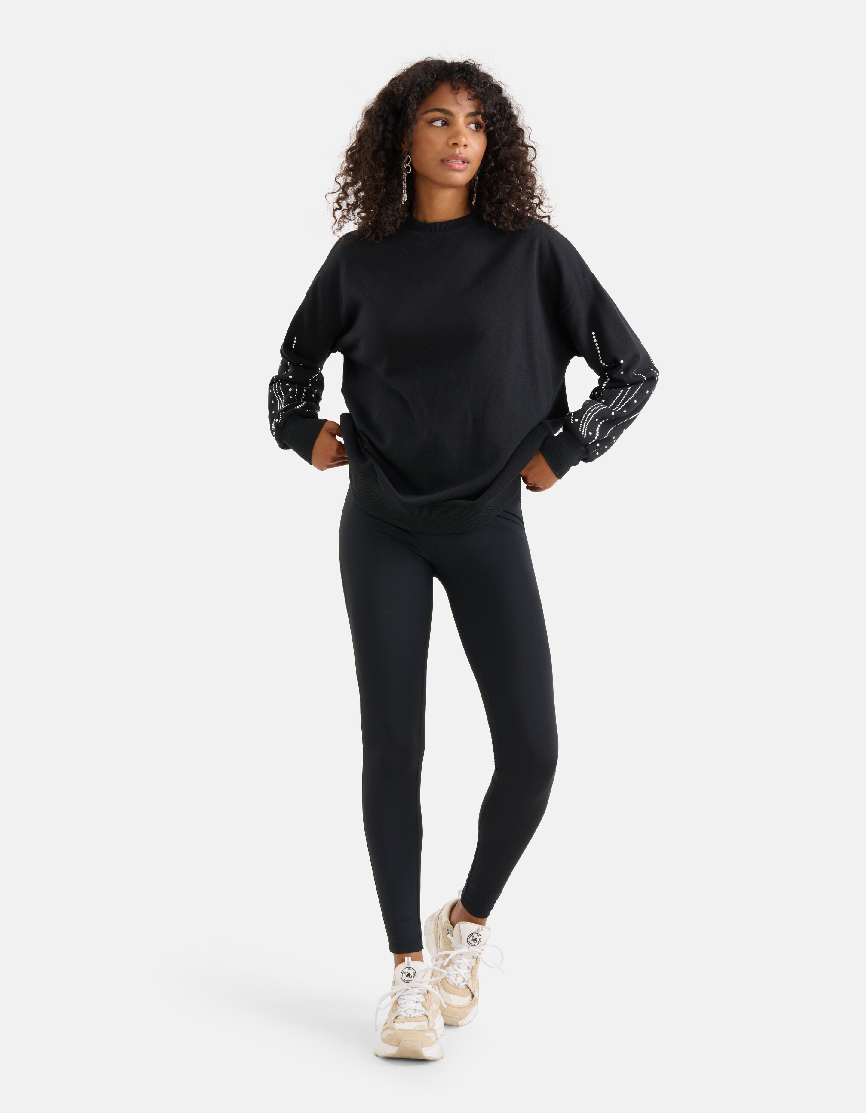 Studs Sweater Zwart SHOEBY WOMEN