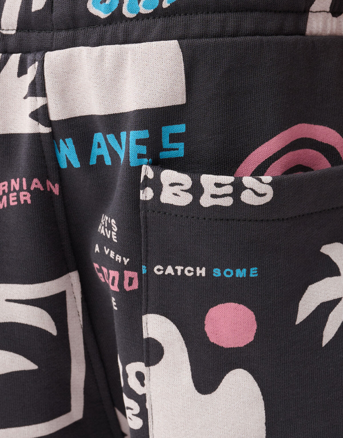 Summer Artwork Short Donkergrijs SHOEBY BOYS