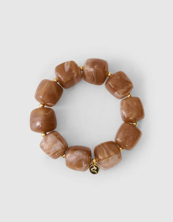 Stone Armband Bruin SHOEBY ACCESSOIRES