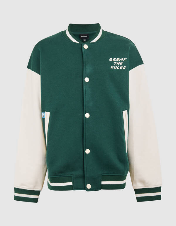 Varsity Bomber Jack Donkergroen SHOEBY BOYS