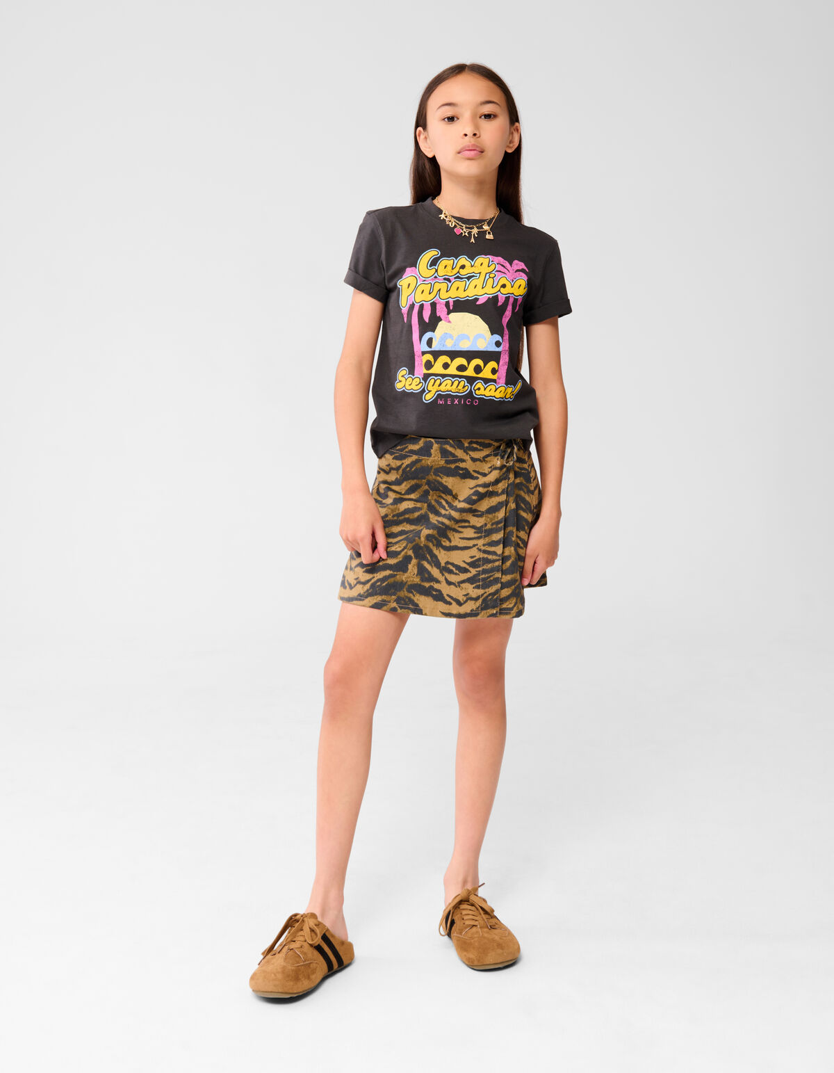 Summer Fave T-shirt Grijs SHOEBY GIRLS