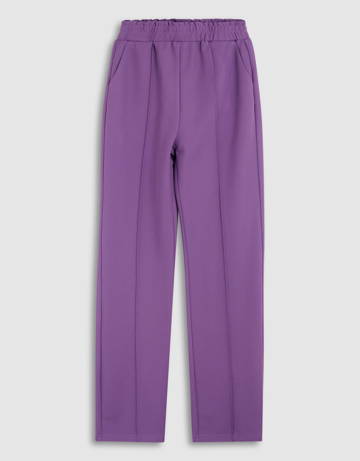 Basis Wide Leg Broek Paars SHOEBY GIRLS