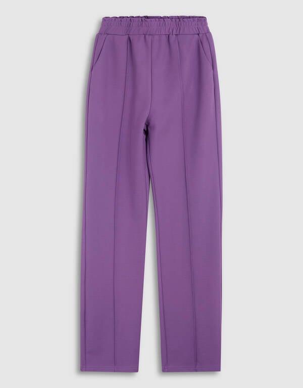 Basis Wide Leg Broek Paars SHOEBY GIRLS