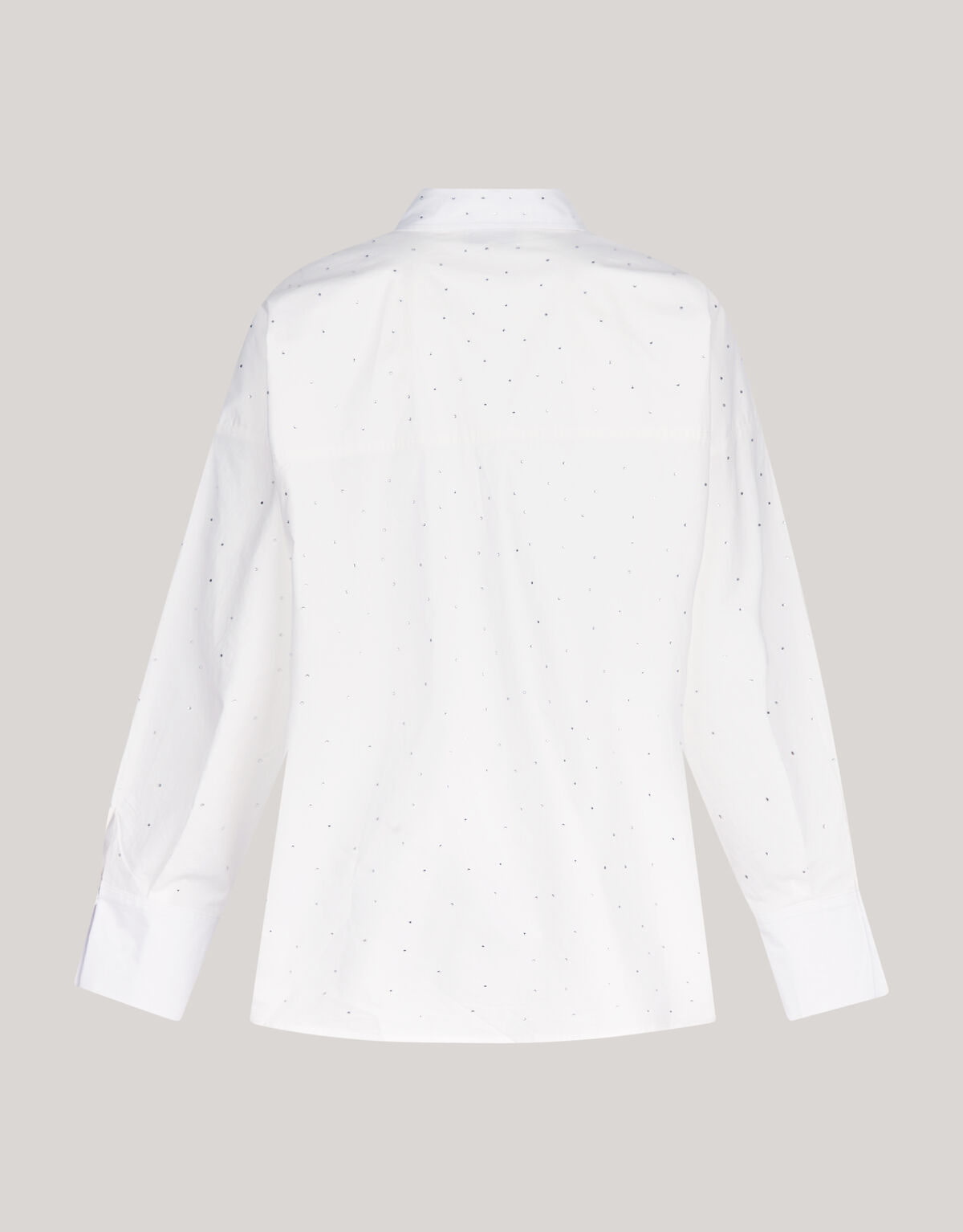 Poplin Strass Blouse Wit SHOEBY WOMEN