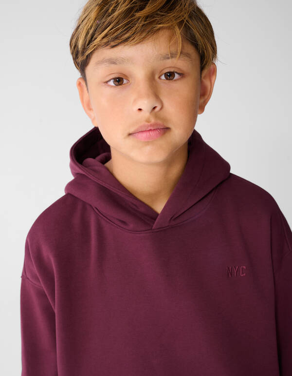 Chill Hoodie Donkerrood SHOEBY BOYS