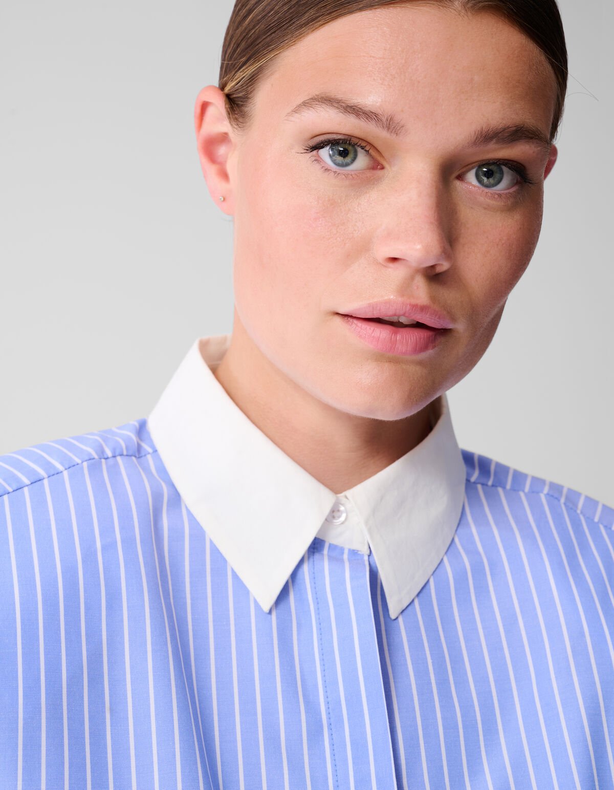 Getailleerde Striped Blouse Blauw SHOEBY WOMEN