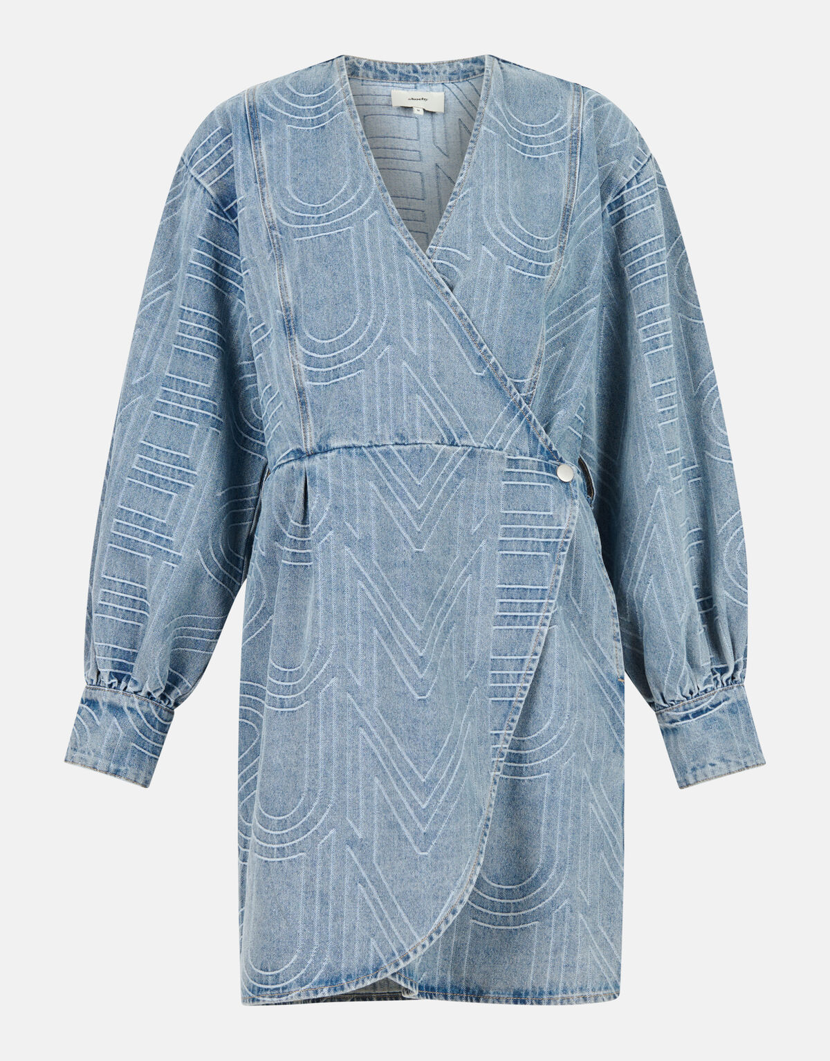 Jacquard Denim Jurk Mediumstone SHOEBY WOMEN