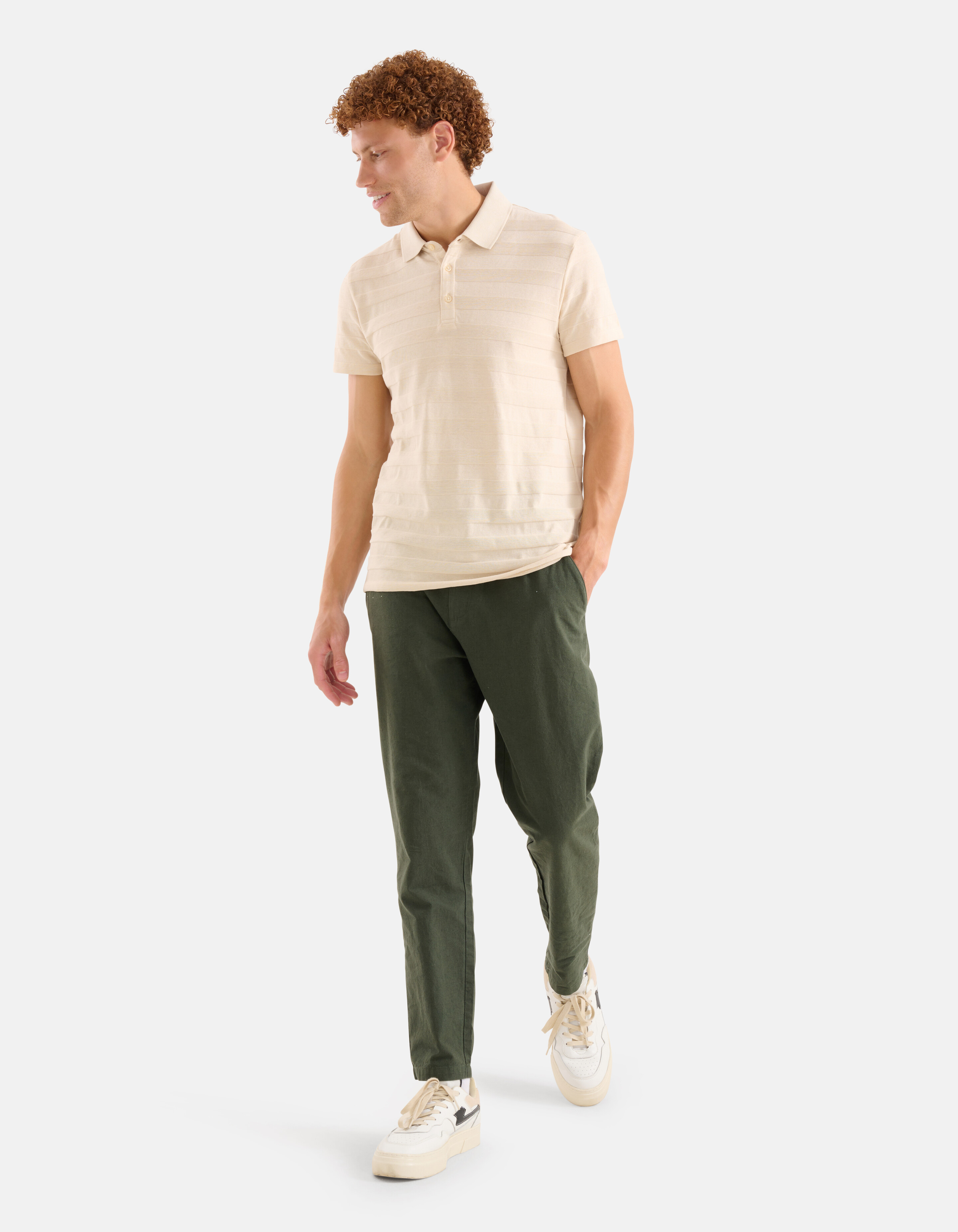 Structuur Polo Beige SHOEBY MEN