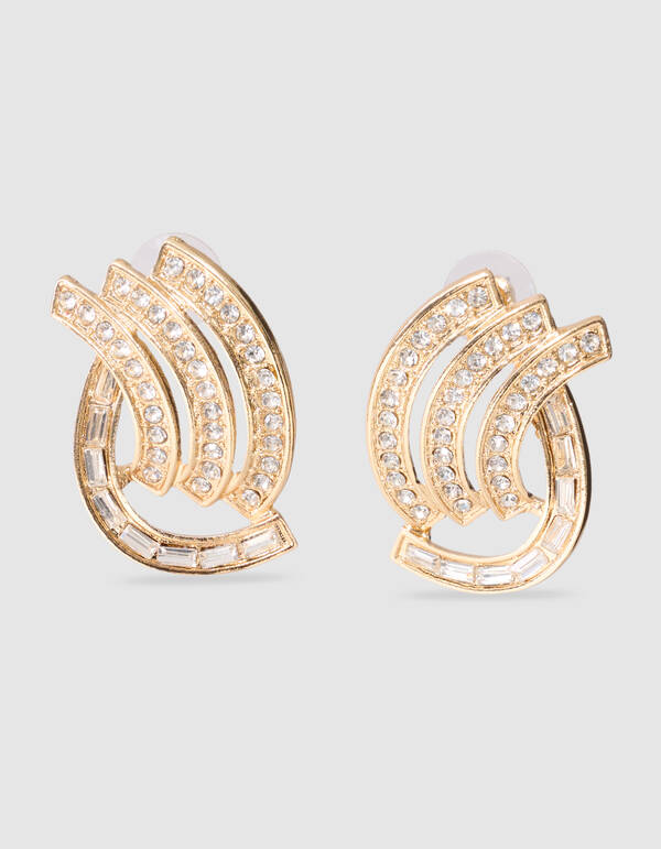 Strass Oorbellen Goud SHOEBY ACCESSOIRES