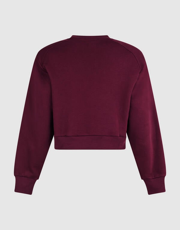 Big Shoulder Sweater Donkerrood SHOEBY WOMEN