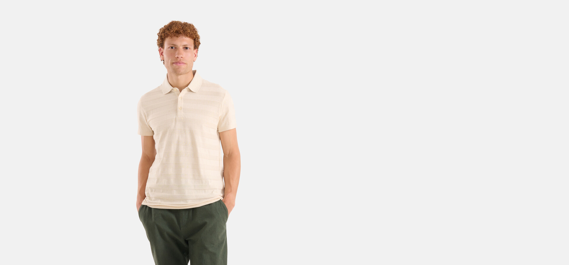 Structuur Polo Beige SHOEBY MEN