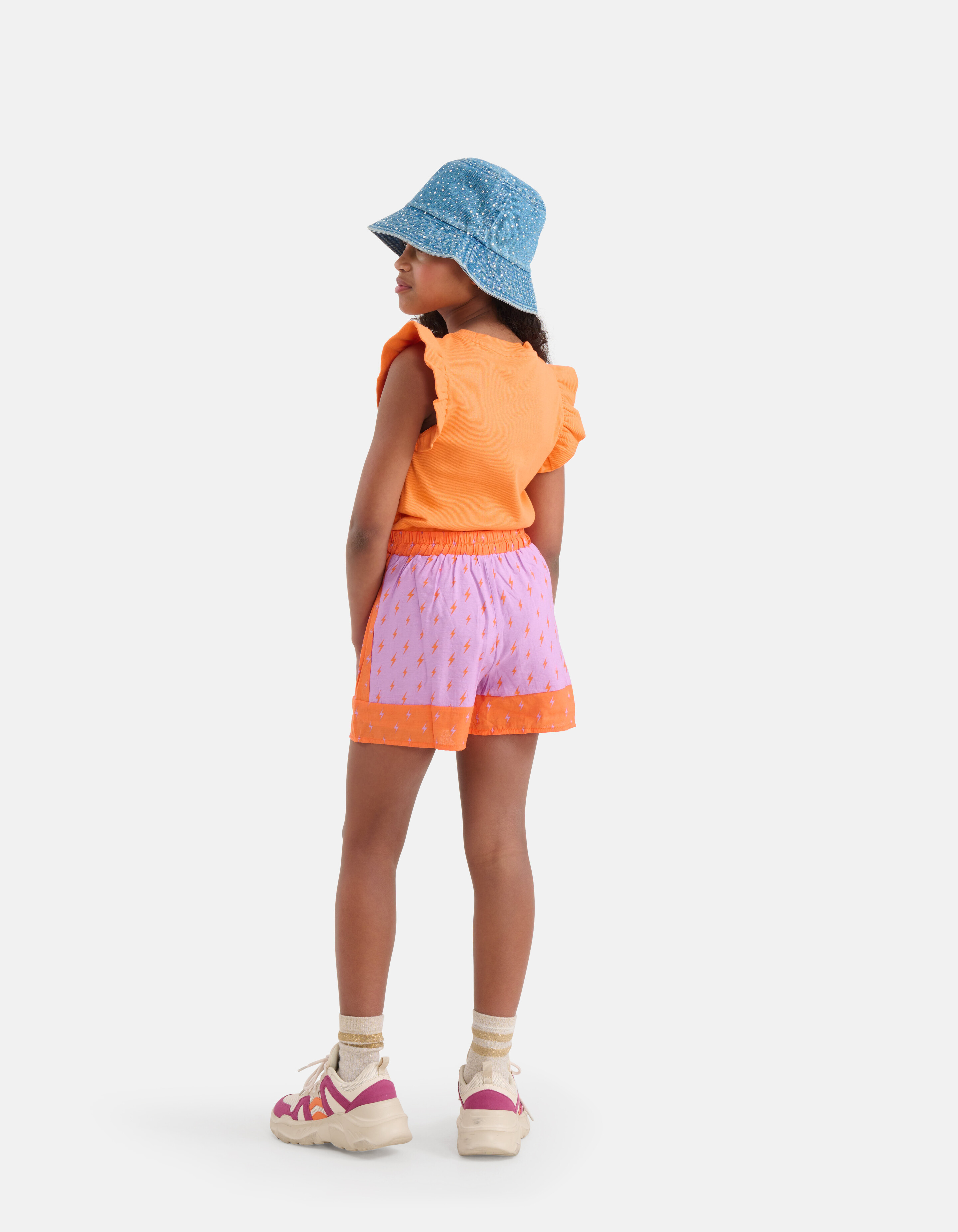 Printed Short Paars/Oranje SHOEBY GIRLS