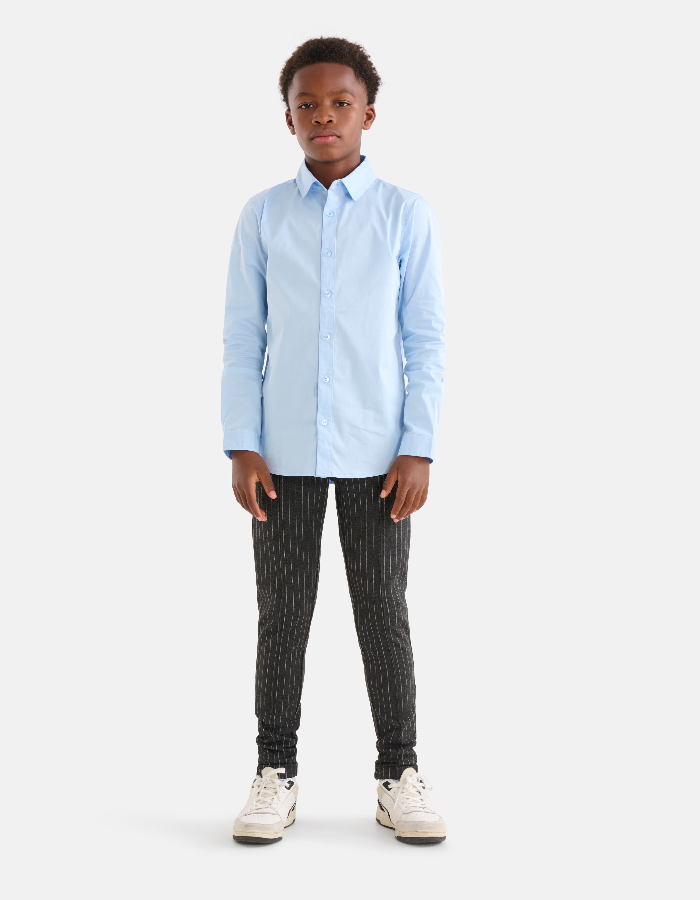 Pinstripe Broek Donkergrijs SHOEBY BOYS
