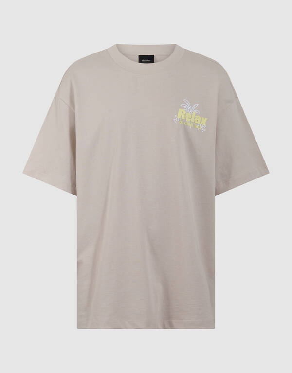 Relax Artwork T-shirt Beige SHOEBY BOYS
