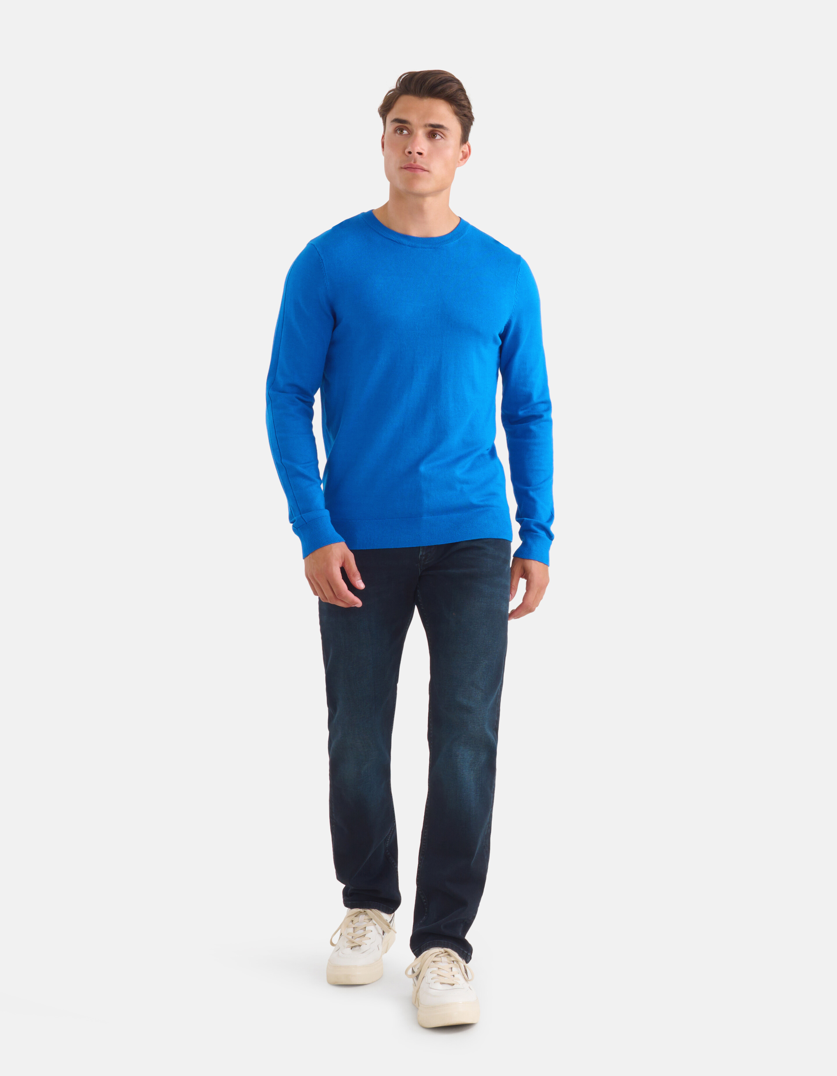 Straight Jeans Blauw/Zwart L36 Refill