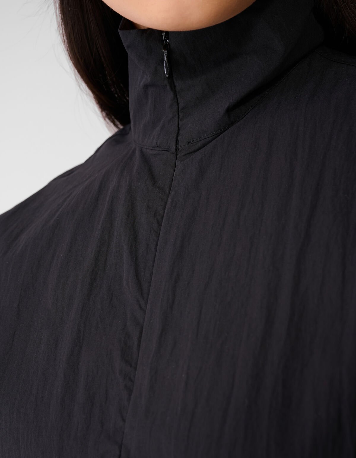 Oversized Balloon Fit Blouse Zwart SHOEBY WOMEN