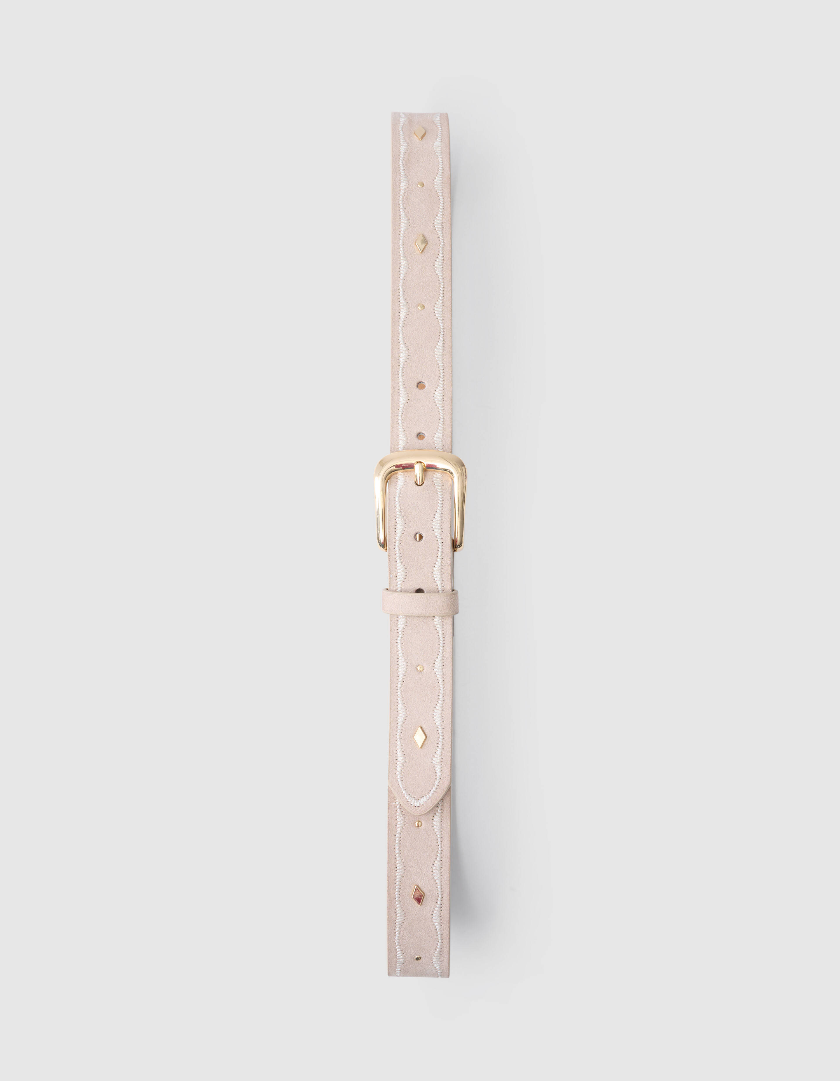 Studs Riem Gebroken Wit SHOEBY ACCESSOIRES