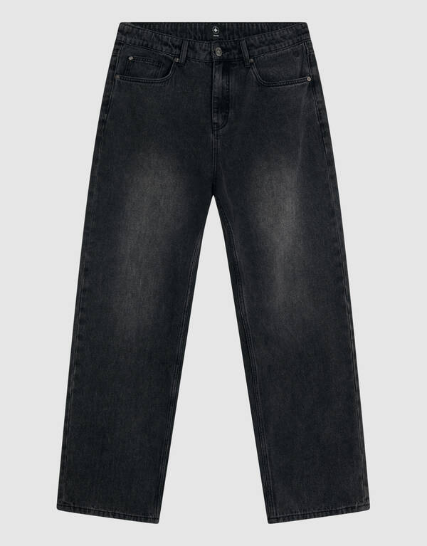 Baggy Fit Jeans Donkergrijs L34 SHOEBY MEN