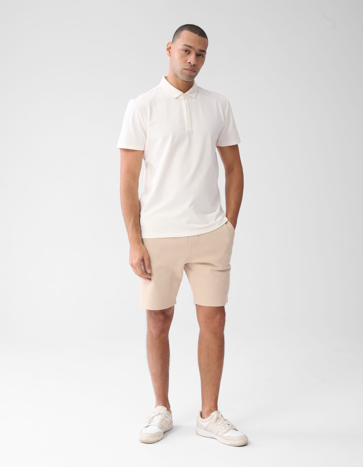 Pique Logo Short Zand SHOEBY MEN