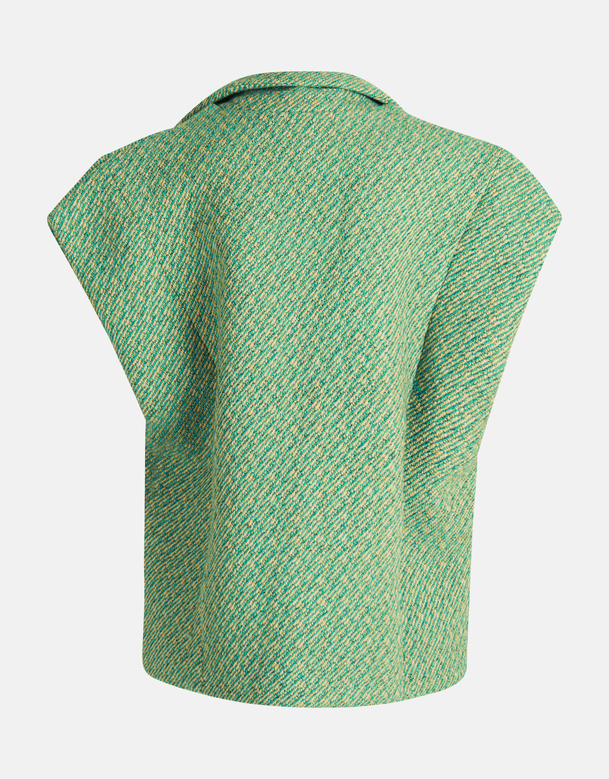 Sleeveless Tweed Jack Groen By Mieke SHOEBY WOMEN