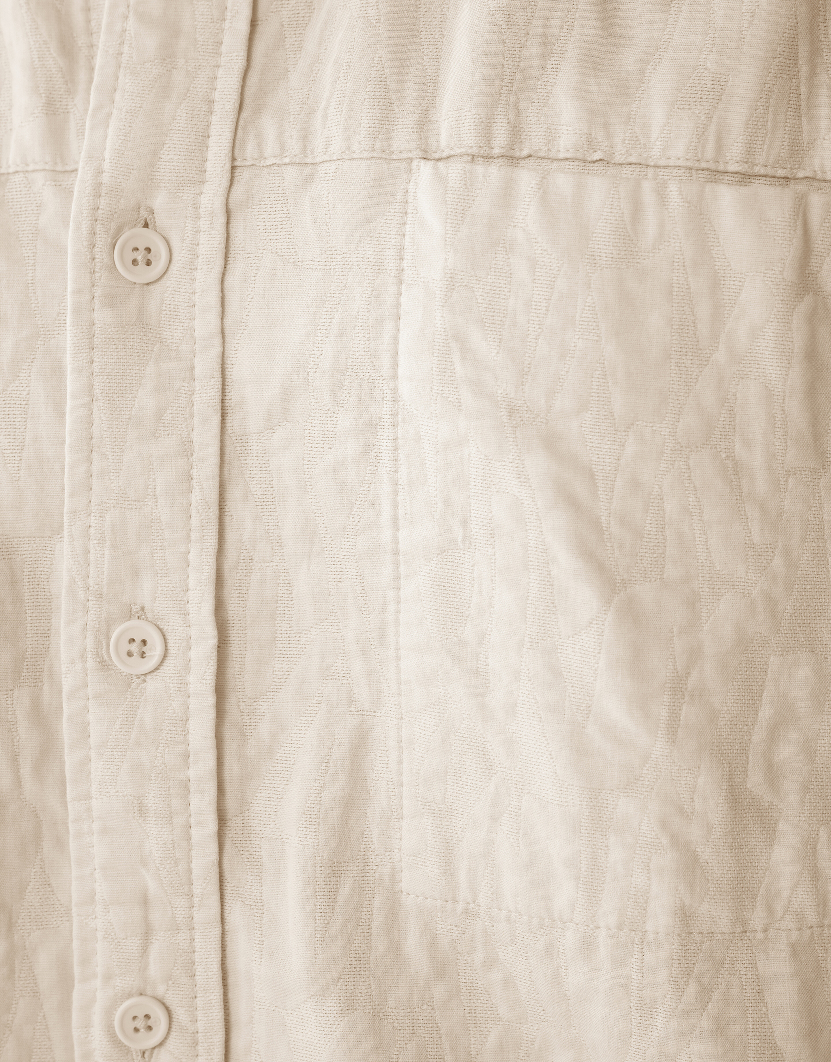 Structuur Overshirt Gebroken Wit SHOEBY MEN