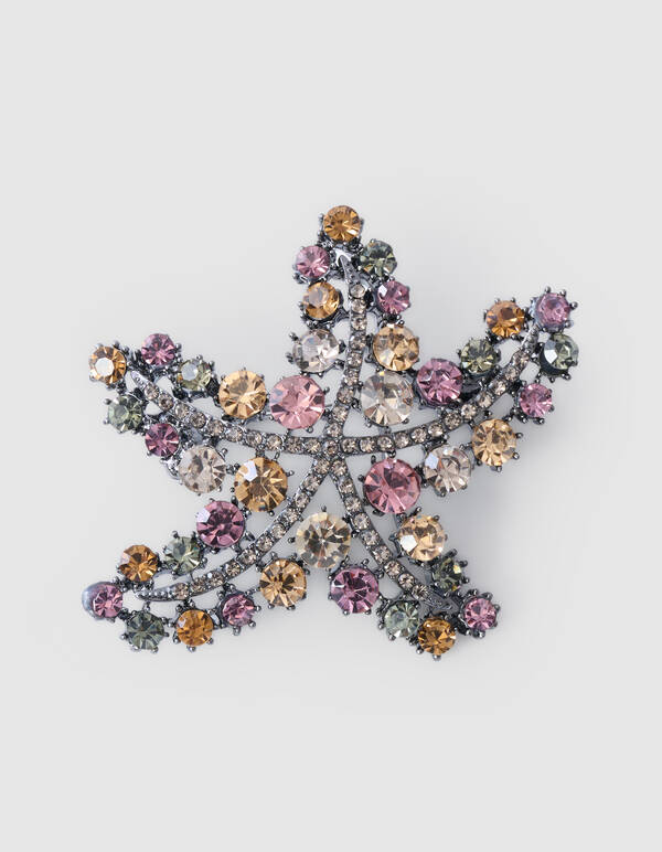 Strass Star Broche Zilver SHOEBY ACCESSOIRES