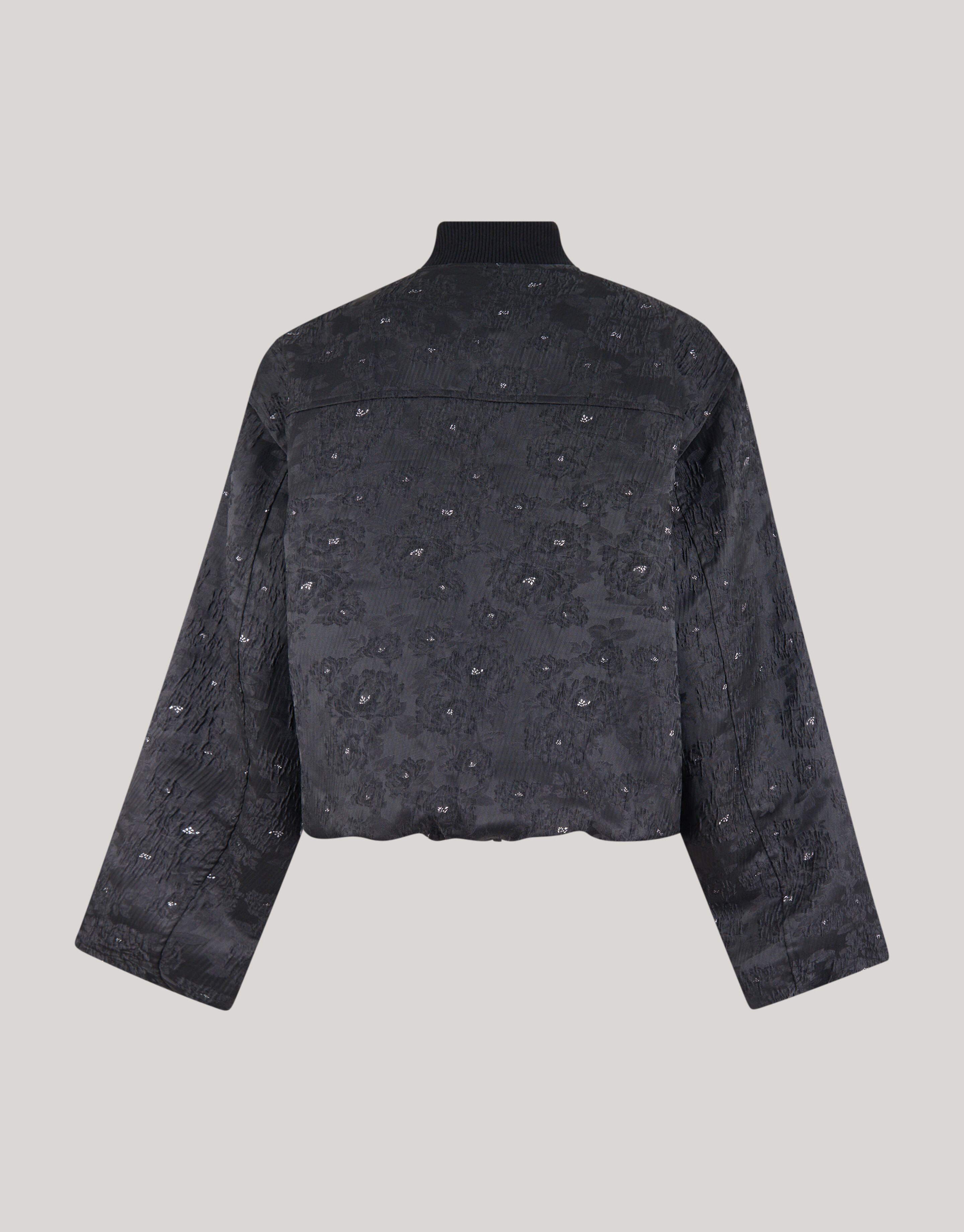 Flower Embellished Bomber Zwart SHOEBY WOMEN
