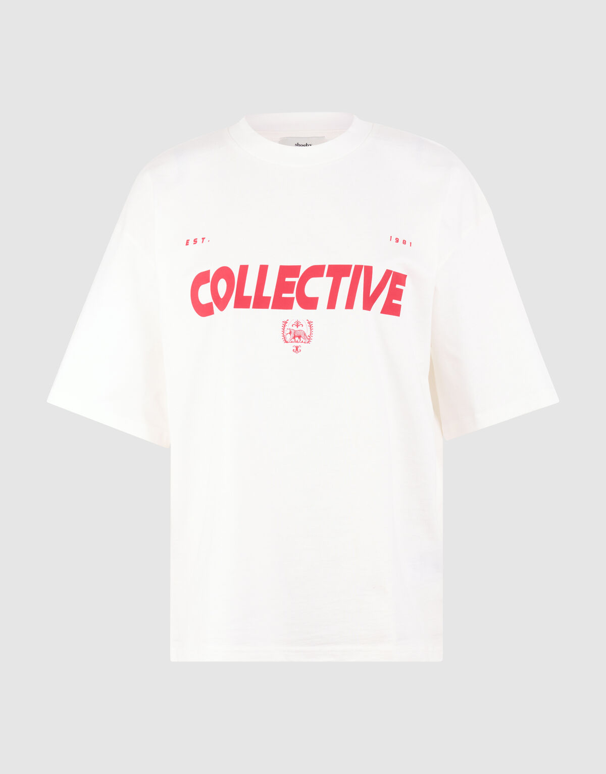 Collective Artwork T-shirt Wit SHOEBY WOMEN